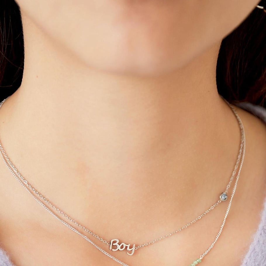 Birthstone Necklace Boy Gold Picture3